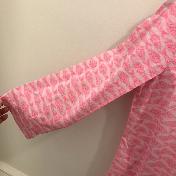 Vineyard Vines Pink Fish Tunic Dress Top medium - Picture 4 of 10